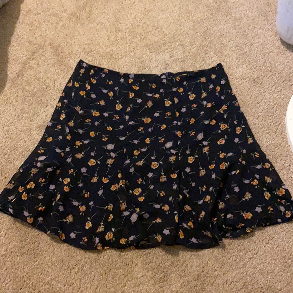 floral skirt